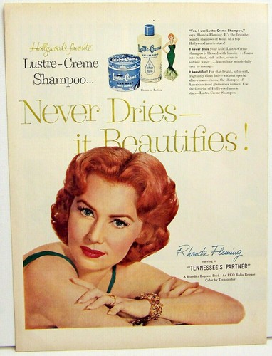 Lustre creme shampoo never - lustre, ad